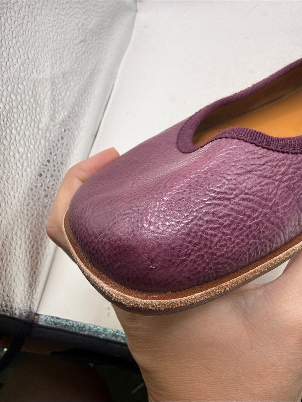 Kork Ease Purple Leather Ballet Flats Shoes Slip On Womens Size 8.5 M - Picture 15 of 16